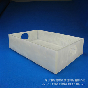 Rectangular acrylic tray supplies tea and tea dessert fruit acrylic colorful tray hotel consumables