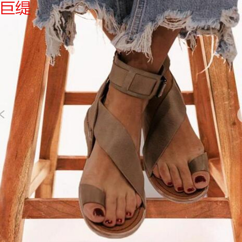 Justi Spot Export 2021 Spring and Summer Export Large Size Wish Independent Station Roman Flats Women's Sandals Justi Spot Export 2021 Spring and Summer Export Large Size Wish Independent Station Roman Flats Women's Sandals