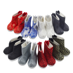 20cm棉花娃娃米露EXO明星娃娃鞋靴子玩偶玩具鞋古裝龍靴4.8*2.3cm