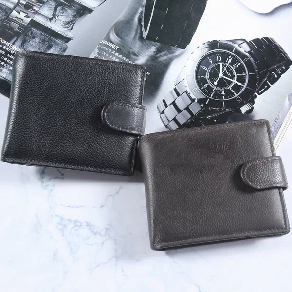 Short Men's Wallet Pu Business Fashion 2023 Large Capacity Multi-Functional Card Holder Large Bill Holder Direct from Manufacturer