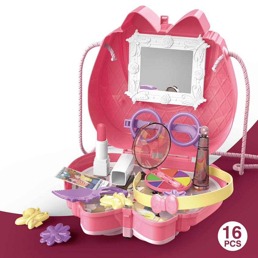 Cocina de simulación infantil transfronteriza cocina vajilla accesorios de maquillaje dulces herramientas médicas jugar a las casitas con un solo hombro crossbody bolsa Juguetes