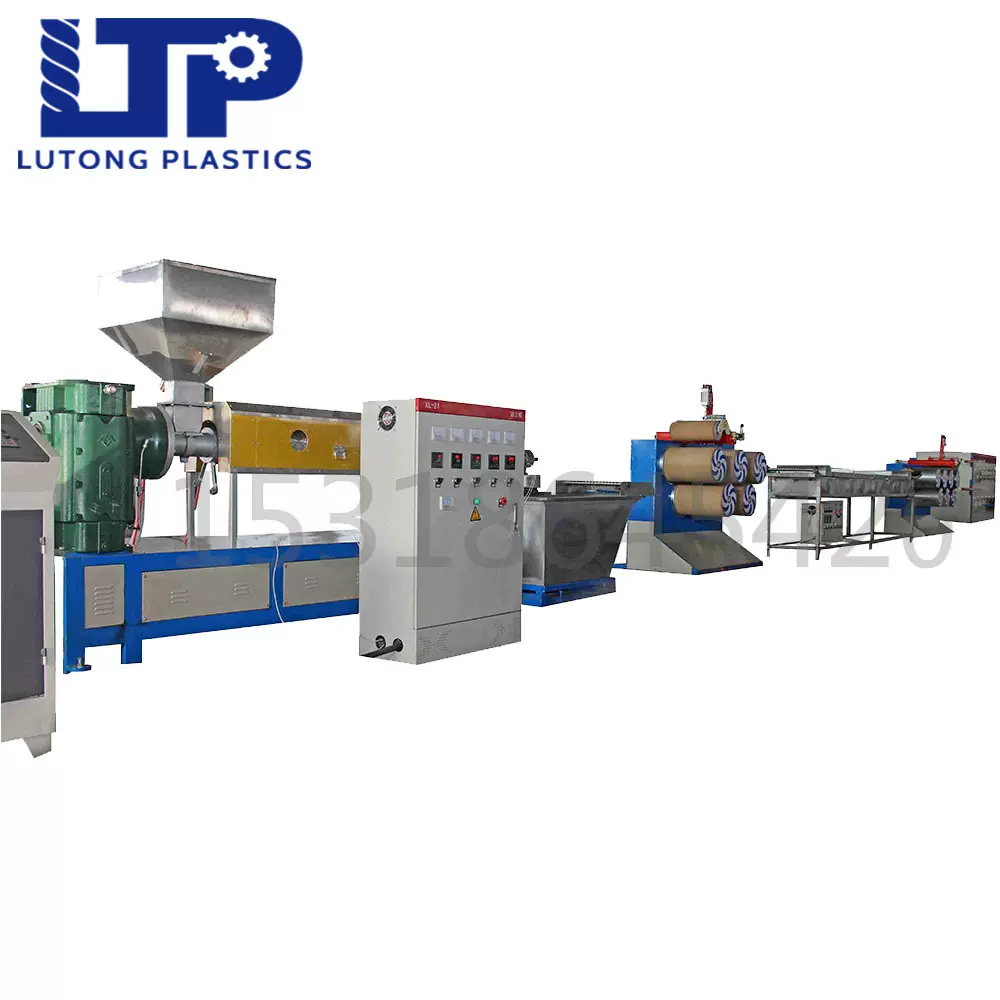 密目网塑料拉丝机 渔网线HDPE聚乙烯圆丝拉丝机