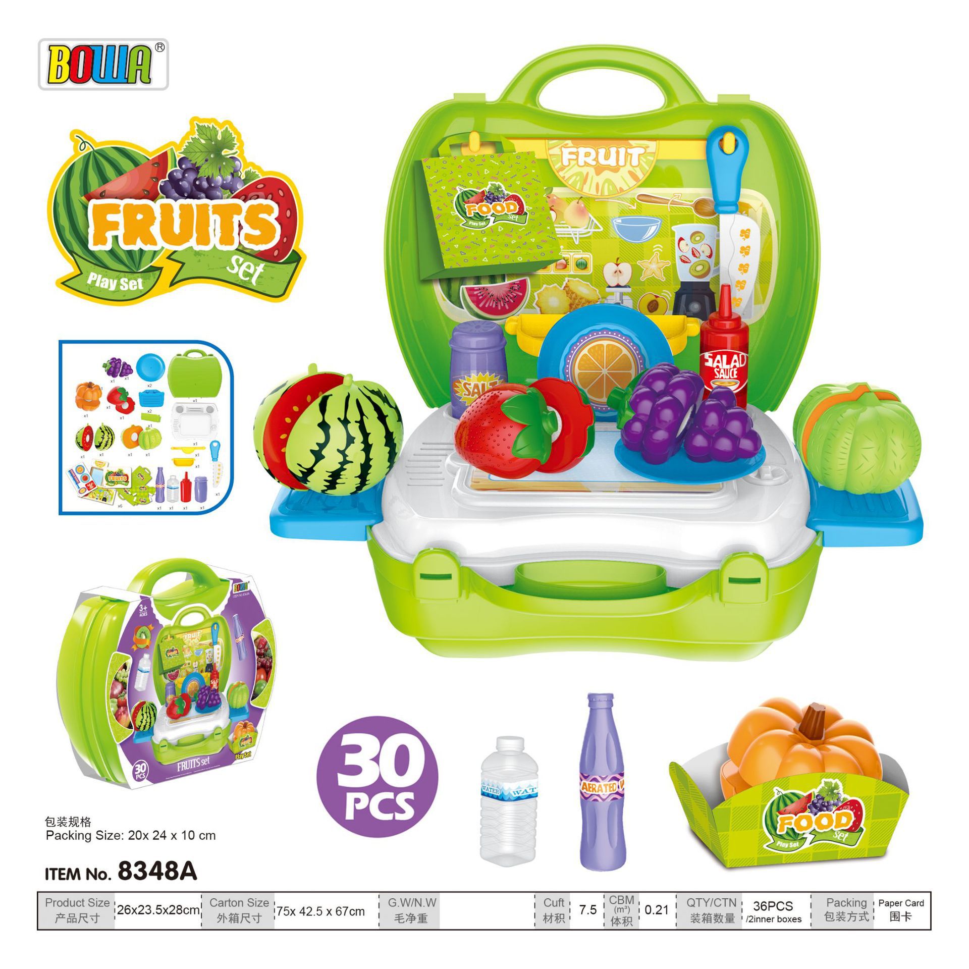 Los niños de simulación cocina vajilla frutas y verduras pan corte música comida jugar casa juguete maleta