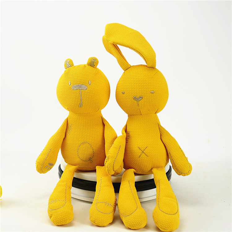 Calmante bebé británico de orejas largas conejo Oso de ballet educativo muñeca de los niños de juguete de peluche muñeca al por mayor