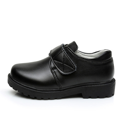 Children's leather shoes school shoes genuine cowhide second layer leather black boys and girls middle school students performance etiquette shoes