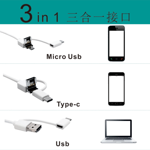 Promotion Cross-border 6-language Ear Scoop Magic Visual Ear Scoop 5.5mm Visual Ear Endoscope
