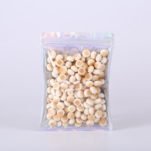 Laser yin and yang bone bags, jewelry and beauty packaging bags, digital accessories ziplock bags, data cable packaging bags