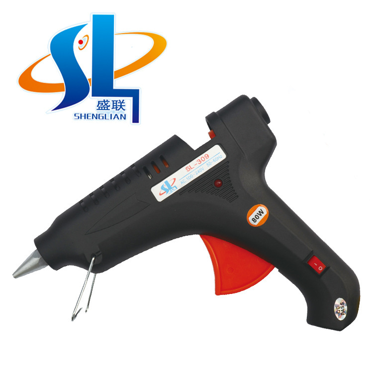 SL-309黑色恒温带开关热熔胶枪不滴胶热熔胶枪11mm胶条 厂家批发