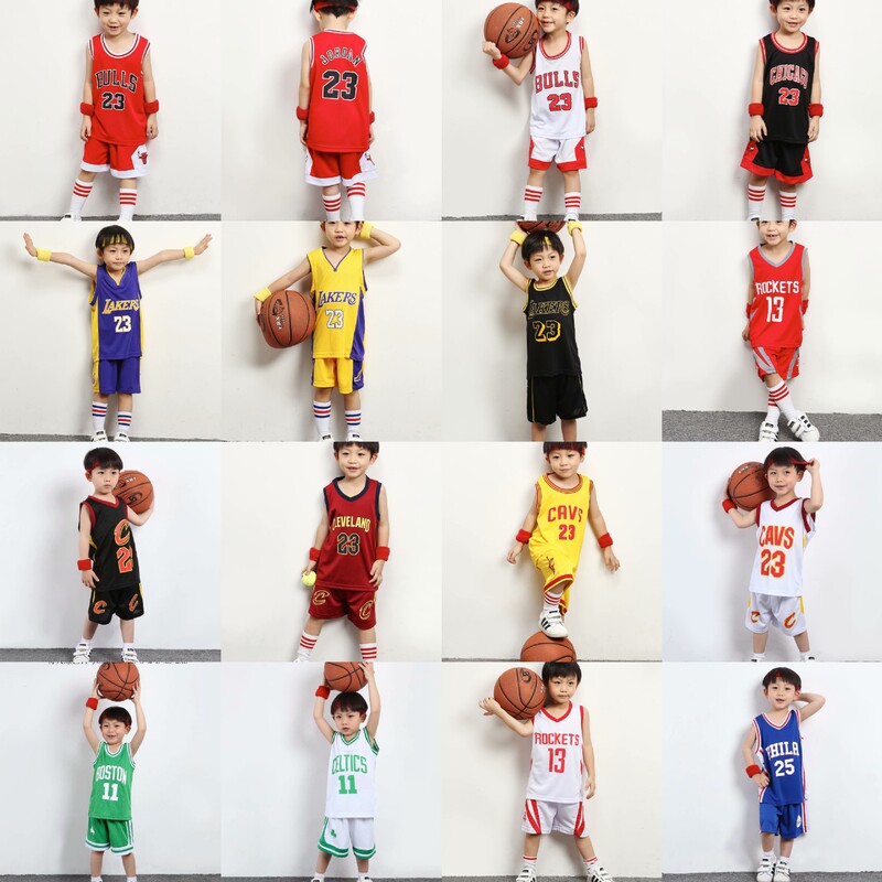 Bulls Chinese Lakers Cavaliers Celtic Curry Kindergarten Children's Wear Children's Basketball Jersey Bulls Chinese Lakers Cavaliers Celtic Curry Kindergarten Children's Wear Children's Basketball Jersey