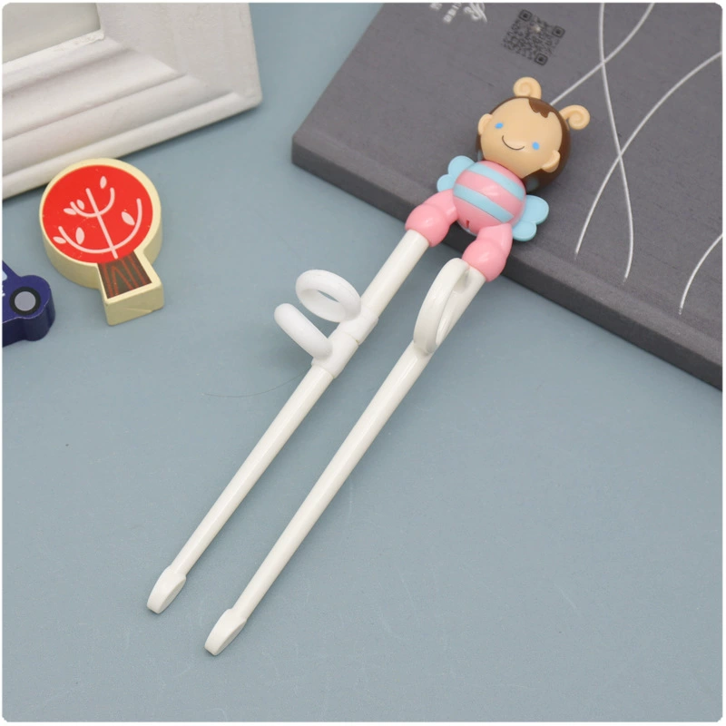 Plastic chopsticks stainless steel for training for early age, 2-10 years, 13 colors