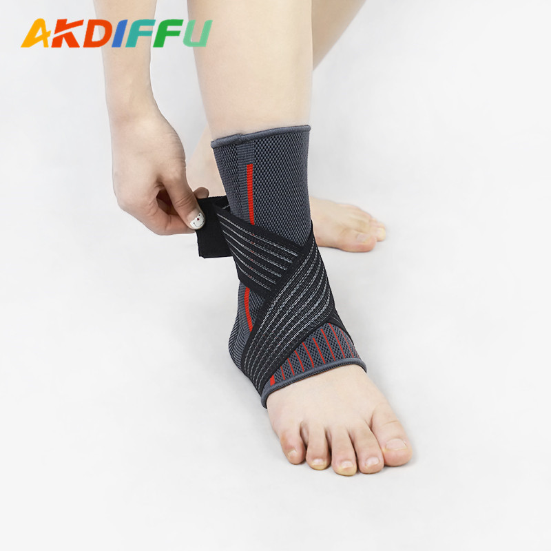 Nueva nylon pescado seda bobinado de punto protección del tobillo protección de esguince transpirable caliente a prueba de frío correr baloncesto Montañismo