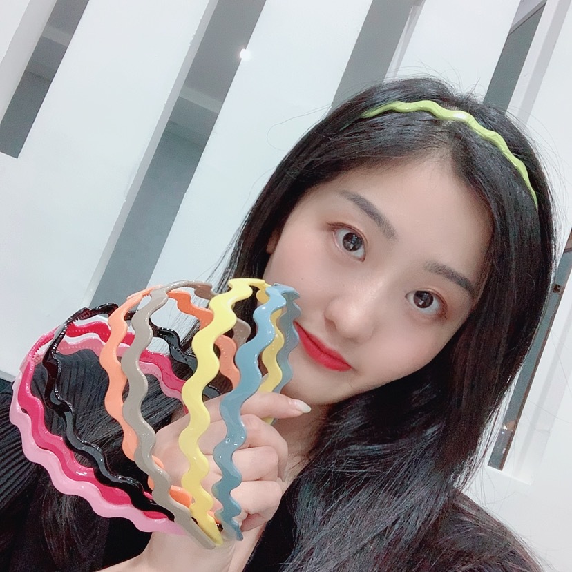厂家直销韩版ins森女系发箍欧美跨境新款头箍糖果彩色亮光头扣饰