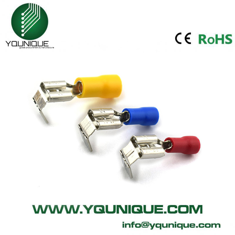 供应PVC绝缘护套肩背形公母尼龙绝缘冷压端子PBDD