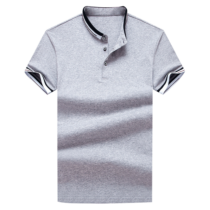 Camiseta de verano para hombre 2023 nueva camisa de polo casual de manga corta de algodón de solapa delgada Superior de Negocios para hombre