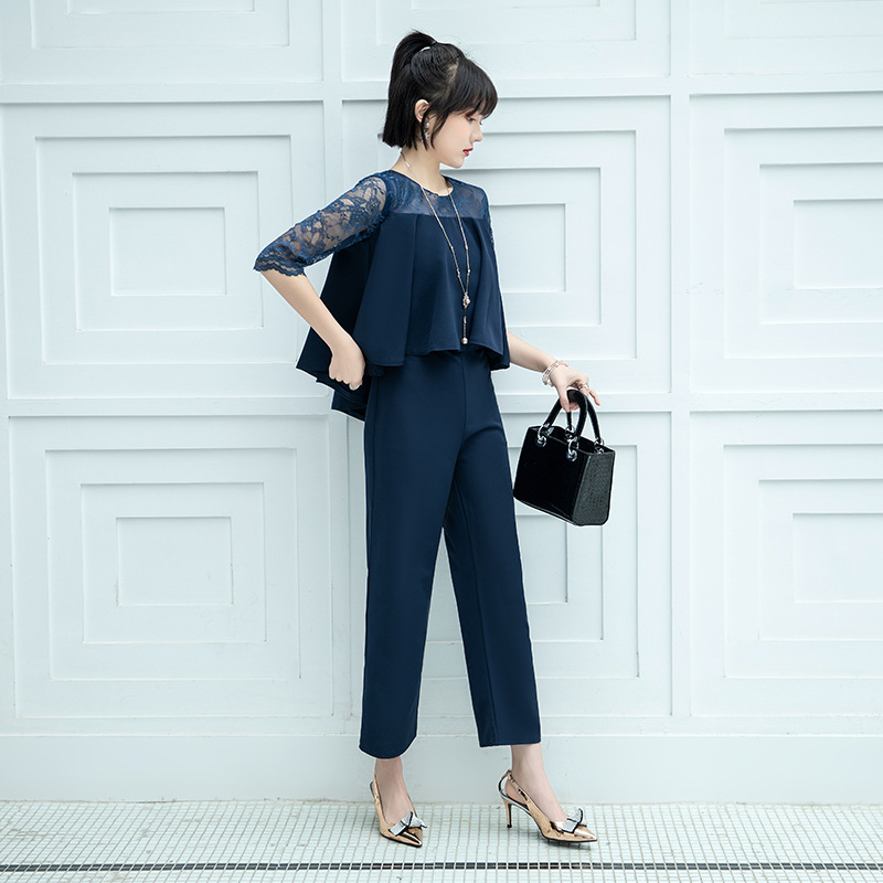 Más tamaño de las mujeres grasa hermana mm nueva 2024 estación europea moda casual pierna pantalones gordos suelen desgaste