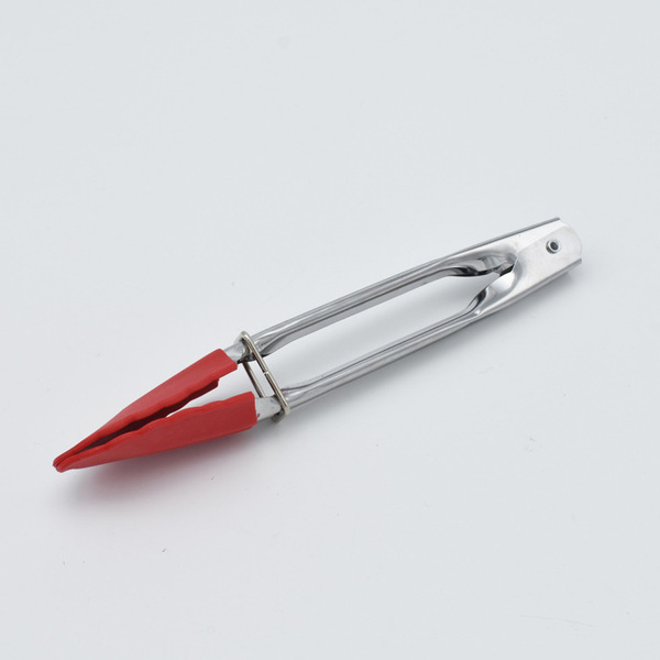 Creative silicone small food tongs stainless steel
