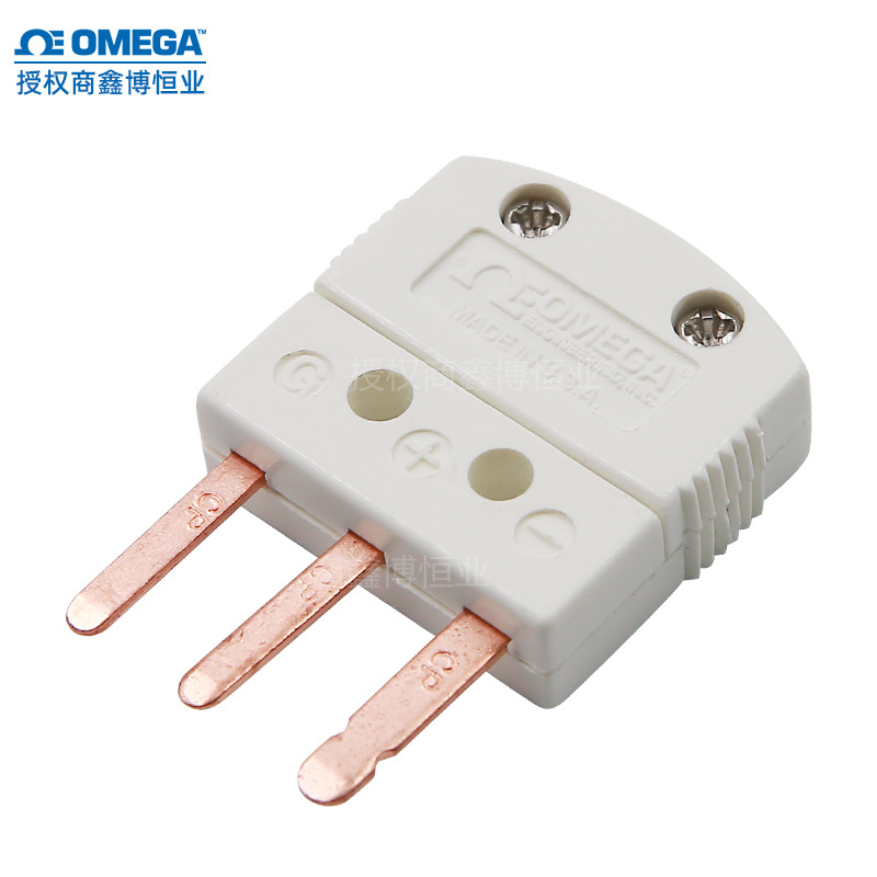 MTP-U-M热电偶带屏蔽插头美国三脚热电阻公头三线接线端子奥米佳