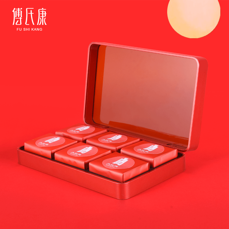 铝合金月饼包装盒高档合金中秋茶叶礼品盒6粒6泡月饼礼盒定制logo