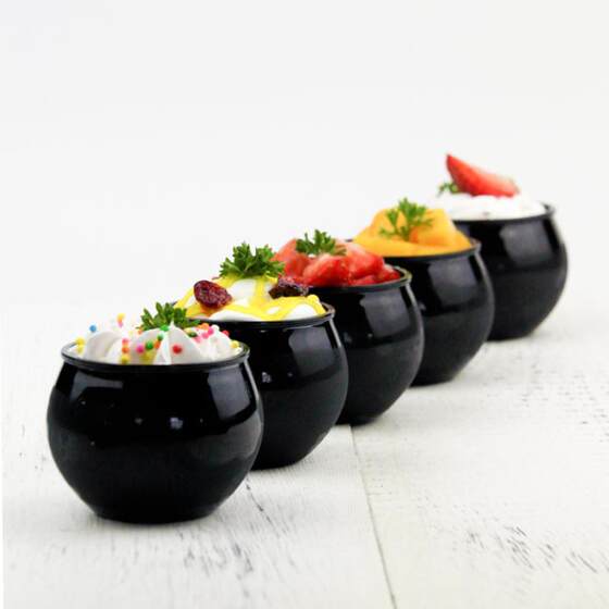 Mini PET honey jar with lid mousse tiramisu baking packaging wedding creative dessert cake plastic cup
