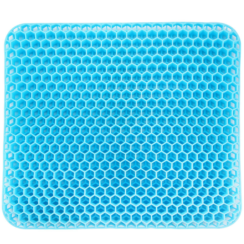 Cojín de huevo de gel de nido de abeja cojín de silla de asiento de oficina cojín de asiento de coche cojín de enfriamiento transpirable almohadilla de hielo de silicona de aislamiento
