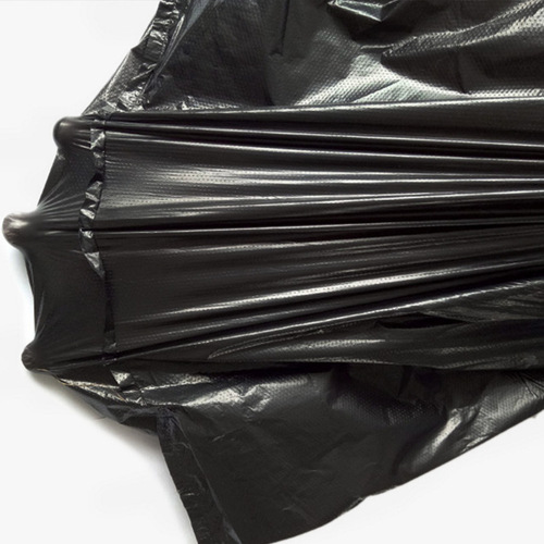 [50 garbage bags] Garbage bags household thickened disposable black vest-style portable garbage plastic bags
