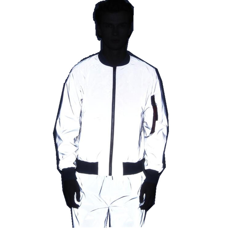 jongen Herfst Winter Unisex Full Flight Europees Amerikaans High Street Outdoor Sport Reflecterend Windjack Honkbal_voghion.com