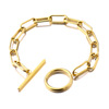 7mm Stainless Steel Bracelet OT Cross chain Interlocking Titanium Europe and America Hip hop men and women Bracelet wholesale