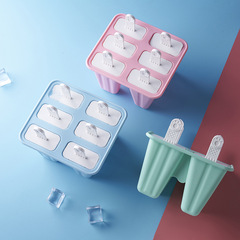 DIY Ice Cream Mold Children's Silicone Bar Ice Cube Tray Ice Cream Making Tool Ice Cube Sticks Box Wholesale