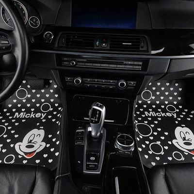 Steering Wheel Cover, Cross-Border Trade | Universal Foot Pad - mickey-style-black