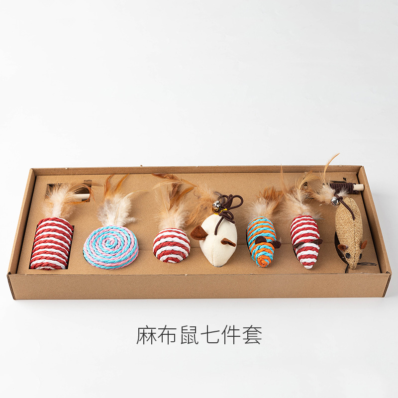 Juego de Varitas Interactivas para Gatos Set de 7 piezas Interactivo para Entretenimiento de Gatos