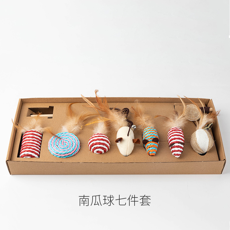 Juego de Varitas Interactivas para Gatos Set de 7 piezas Interactivo para Entretenimiento de Gatos