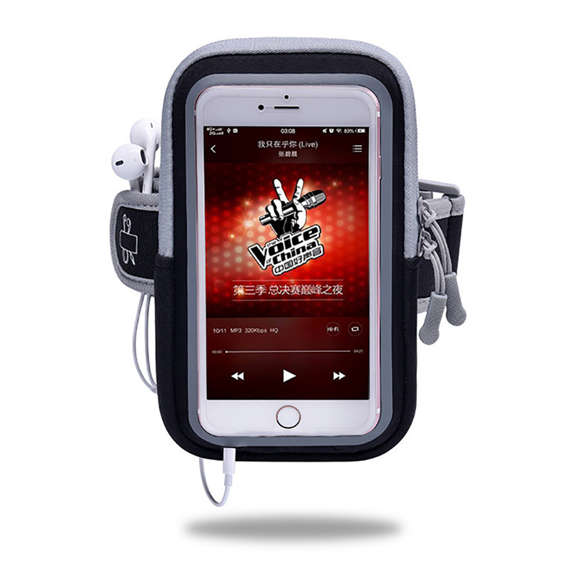 Sports outdoor fitness mobile phone arm bag running mobile phone arm Set 6 inch touch screen multi-function wrist bag manufacturers in stock