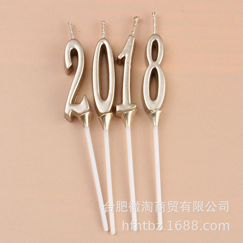 Al por mayor nuevo champán pastel de cumpleaños número digital selección al azar decoración de la torta hornear suministros de embalaje