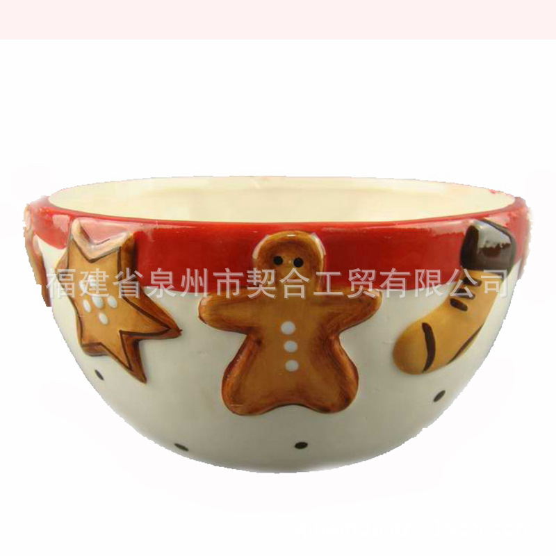 Navidad taza de cerámica exportación 3D tridimensional pan de jengibre hombre leche café retro