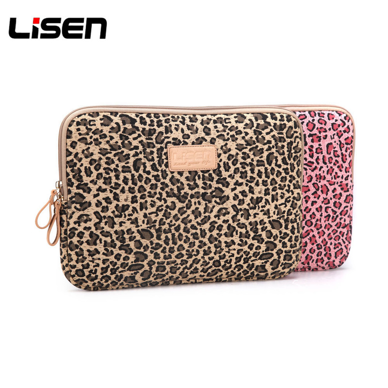 Fashion classic charm leopard notebook liner ipad/11/13/14 inch 15.6 inch computer bag for men and women
