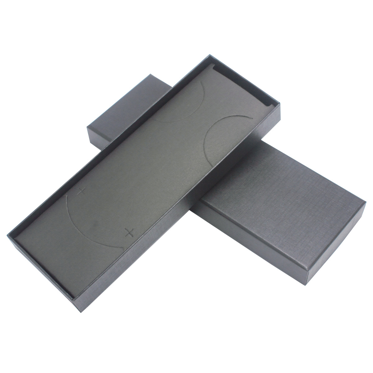 Caja de embalaje de corbata prefabricada del fabricante con tapa, cartón rectangular con caja de corbata dura de color rojo y negro puro, envío gratis