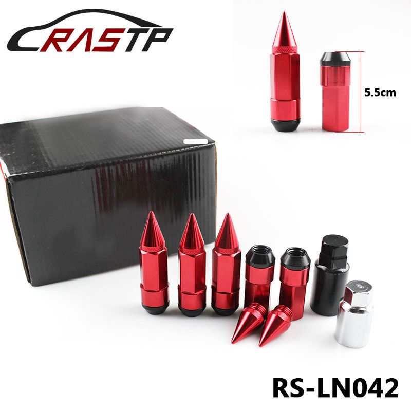 Car Modified Tire Hub Nut With Extended Pointed Bullet Screw Personalized Anti-theft Colored Cone Nut