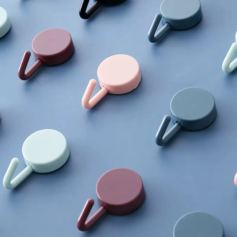 粘钩可爱创意贴钩装饰黏贴免打孔墙贴无痕小挂钩壁挂墙壁10个装