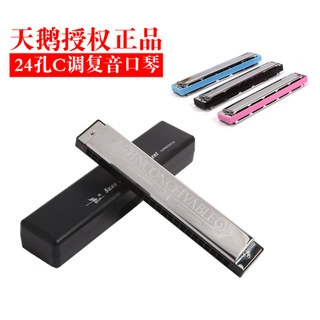 Лебединый губной орган с 24 отверстиями Полифоническая Настройка C губной гармошки для начинающих детей взрослых студентов, играющих на музыкальных инструментах, трансграничная оптовая продажа