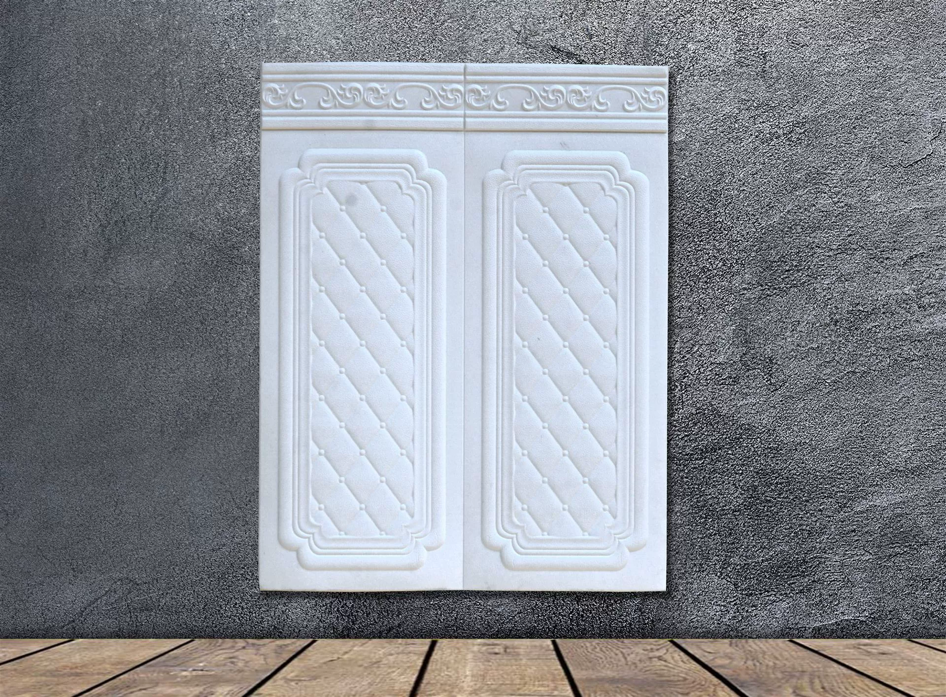 3D объёмная настенная наклейка китайская панель 90×70 см ромбовидная для украшения дома самоклеящаяся обойная панель