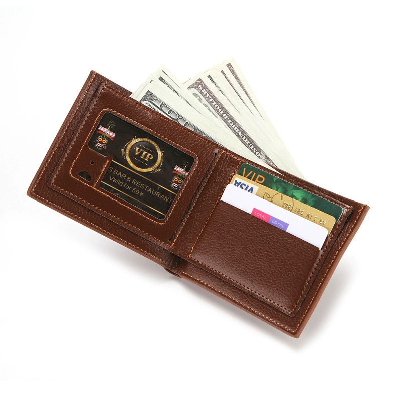 Polyurethane short wallet, universal card holder