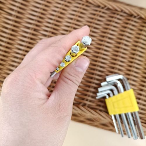 5-pack set of hexagonal wrenches, large and small hexagonal screwdrivers, manual hardware tools factory direct sales