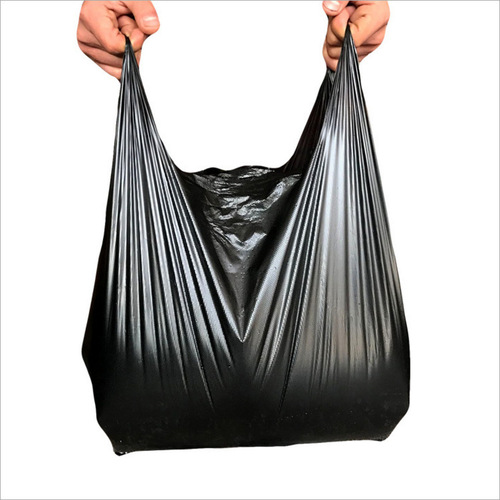 Disposable black household vest-style garbage bag thickened portable hotel kitchen office storage plastic bag