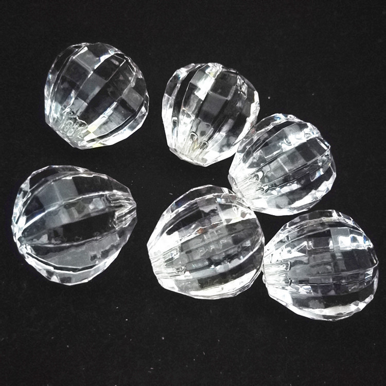 Acrylic Imitation Crystal Beads Transparent Half Hole Hot Air Balloon Beads Handle Beads Creative Home Decoration