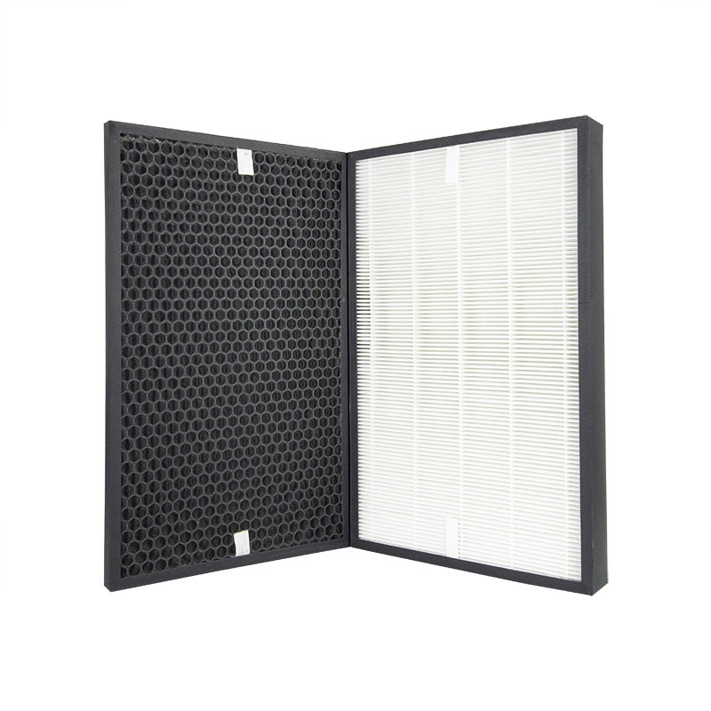 适配KC-850E-R空气净化器除PM2.5除异味集尘活性炭脱臭过滤网套装