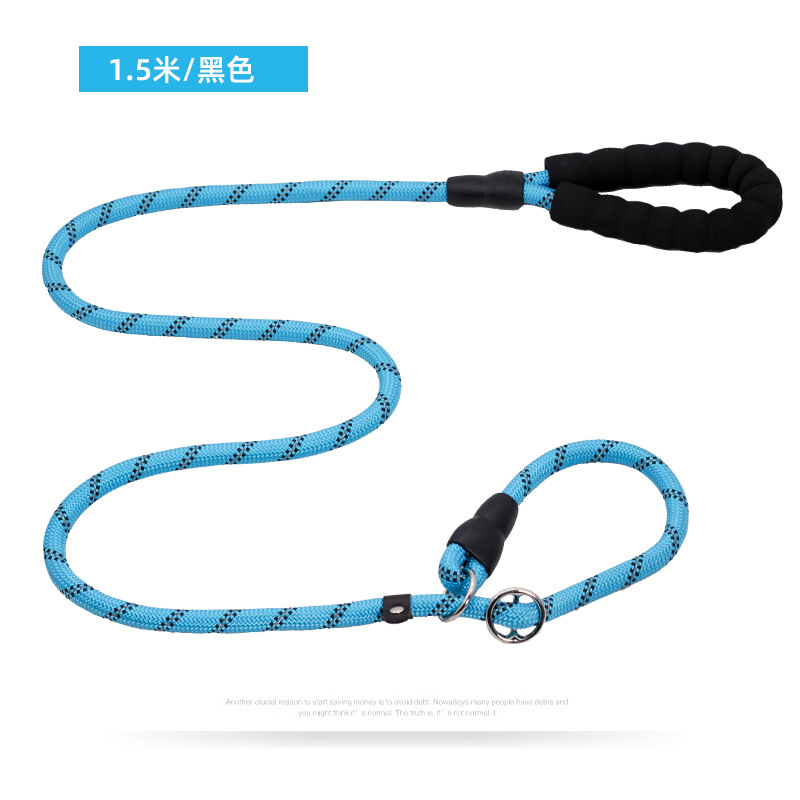 Cadena de perro integrado ajustable a prueba de explosiones reflexivo perro caminando artefacto P cadena cuerda de tracción mascota P cuerda pequeña y mediana