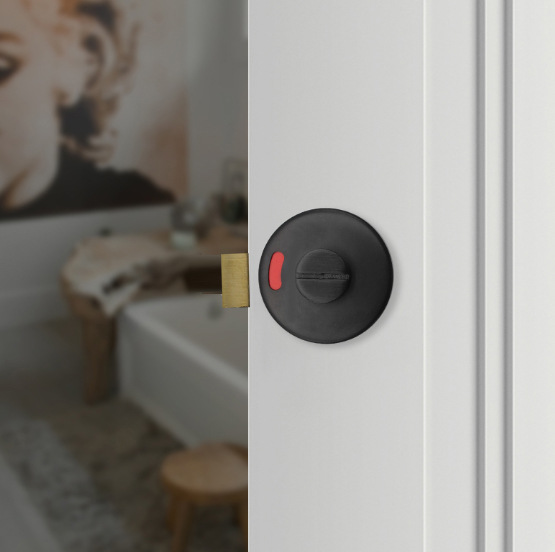 Venta al por mayor de acero inoxidable 304 baño rojo y verde indicador de bloqueo baño público nadie instruido partición cerradura de la puerta
