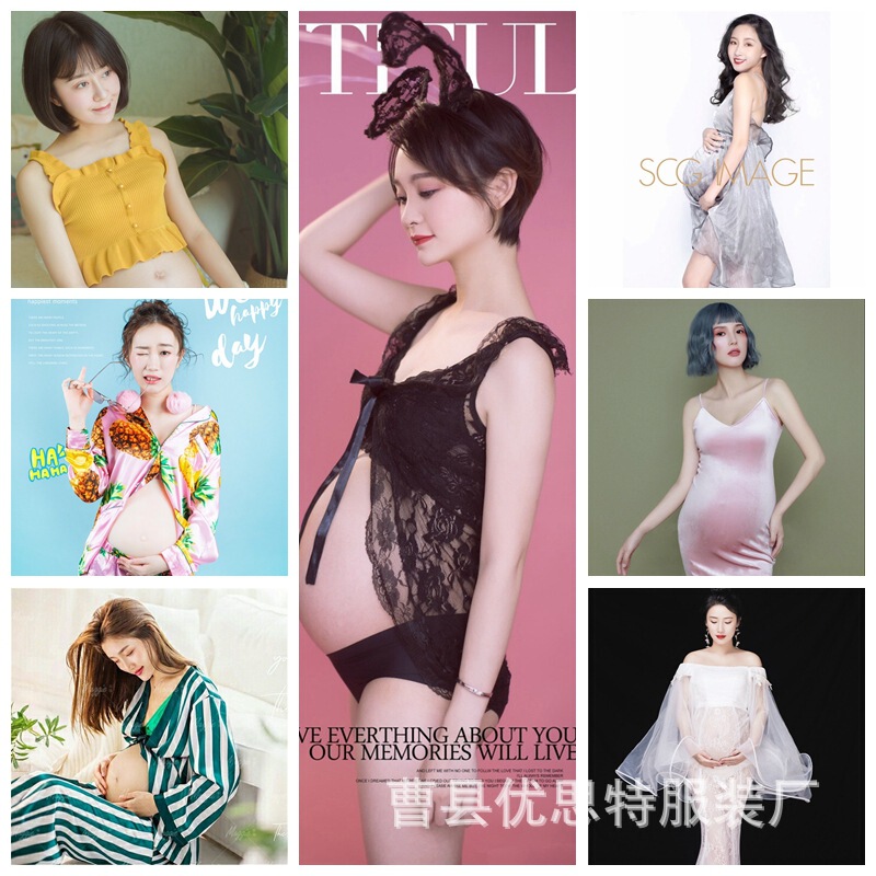 Photo studio pregnant woman photo clothing pregnant mother photo art photo personality Photo dress photo studio photo maternity clothes