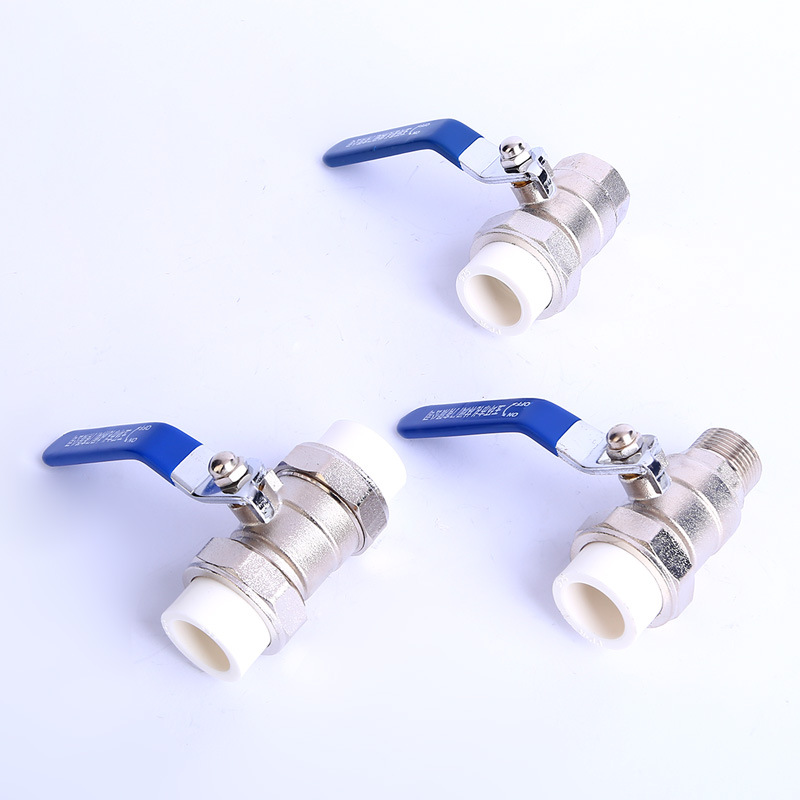 自產自銷PPR球閥 雙活接球閥水管閥門熱熔PPR球閥多規格批發球閥