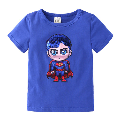 Kids Tales children's clothing children's summer boys' light-up T-shirt short-sleeved flash top Amazon source wholesale